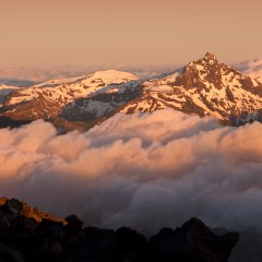 Amanecer desde el Lanin